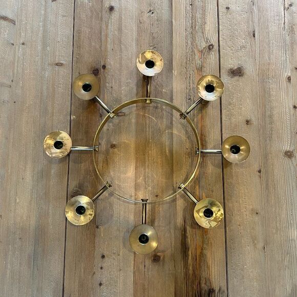 Mid-Century Brass Chandelier by Hans-Agne Jakobsson Sweden - Picture 1 of 15